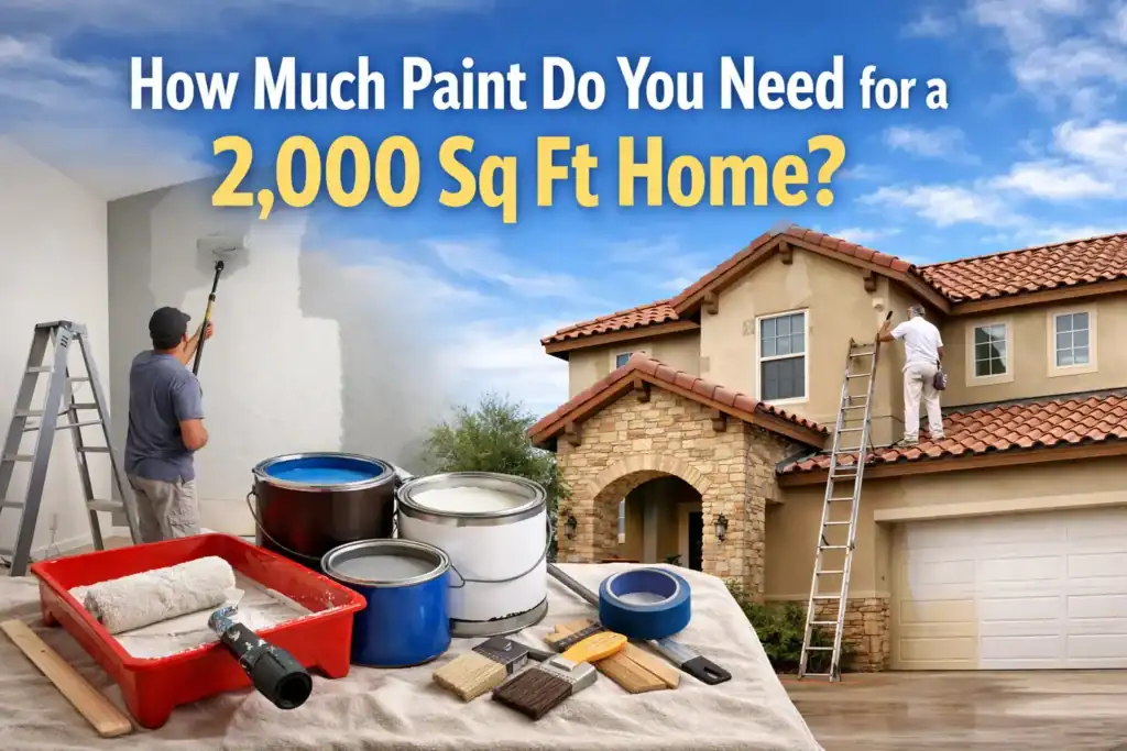 How Much Paint Do You Need for a 2,000 Sq Ft Home? 11 How Much Paint Do You Need for a 2,000 Sq Ft Home