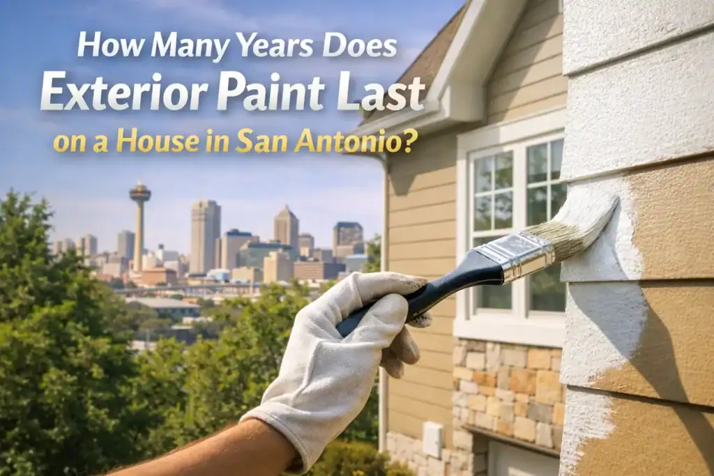 How Many Years Does Exterior Paint Last on a House in San Antonio? 3 How Many Years Does Exterior Paint Last on a House in San Antonio