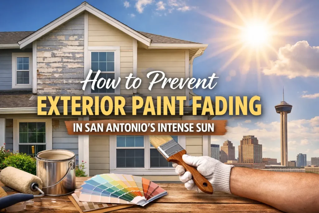 How to Prevent Exterior Paint from Fading in San Antonio’s Intense Sun? 7 How to Prevent Exterior Paint from Fading in San Antonio’s Intense Sun